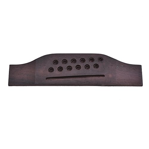 Product Cover Kmise Bridge for 12 String Acoustic Guitar Parts Replacement Rosewood Oversized (1)