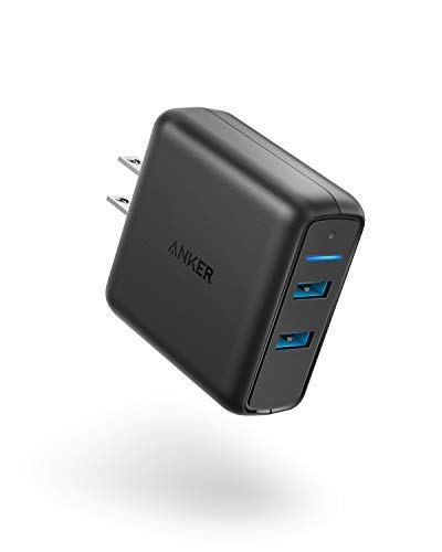 Product Cover Anker Quick Charge 3.0 39W Dual USB Wall Charger, PowerPort Speed 2 for Galaxy S10/S9/S8/Edge/Plus, Note 8/7 and PowerIQ for iPhone Xs/XS Max/XR/X/8/Plus, iPad Pro/Air 2/Mini, LG, Nexus, HTC and More