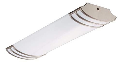 Product Cover Lithonia Lighting FMLFUTL 24-Inch 840 BN 2-Foot Futra Linear Design for Kitchen| Office| Closet| 2180 Lumens, 120 Volts, 25 Watts, Wet Listed, Brushed Nickel