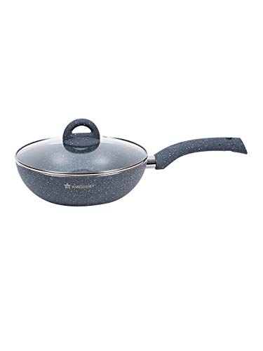 Product Cover Wonder Chef 63152038 Granite Non stick Induction Wok (kadhai) with Lid 20cm