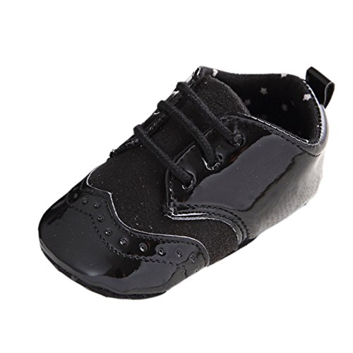 Product Cover Fire Frog Infant Baby Classic England PU Leather Soft Soled Anti-Slip Toddler Shoes