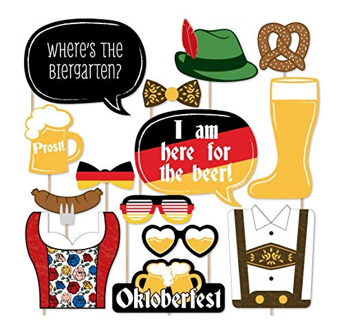 Product Cover Big Dot of Happiness Oktoberfest - German Beer Festival Photo Booth Props Kit - 20 Count