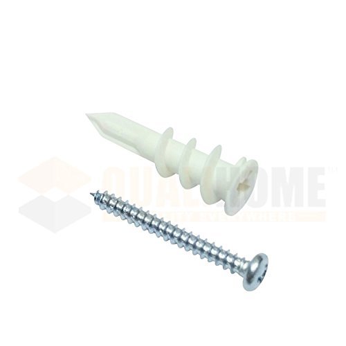 Product Cover Small Mini #6 Plastic Self Drilling Drywall Anchors with Screws Kit