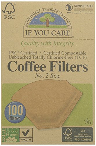 Product Cover If You Care Coffee Filter No. 2 Size, Compostable, Unbleached, 100-count, 3-pack (300 Filters Total)