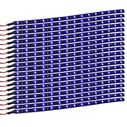 Product Cover XT AUTO Blue 12v 15 Led 30cm Car Flexible Waterproof Underbody Light Strip Pack of 20