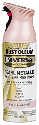 Product Cover Rust-Oleum 301537 Universal All Surface Spray Paint 11 oz, Pearl Metallic Champagne Pink Mist
