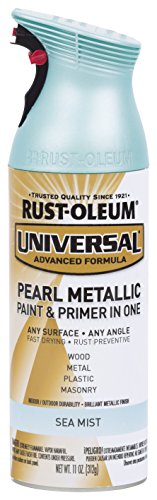 Product Cover Rust-Oleum AC1213 301551 Universal All Surface Spray Paint 11 oz, Metallic Green Mist, Pearl Sea/Blue