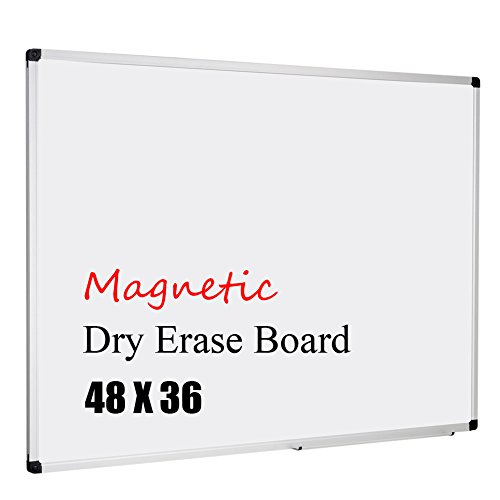 Product Cover XBoard Magnetic Whiteboard 48 x 36, White Board 4 x 3, Dry Erase Board with Detachable Marker Tray