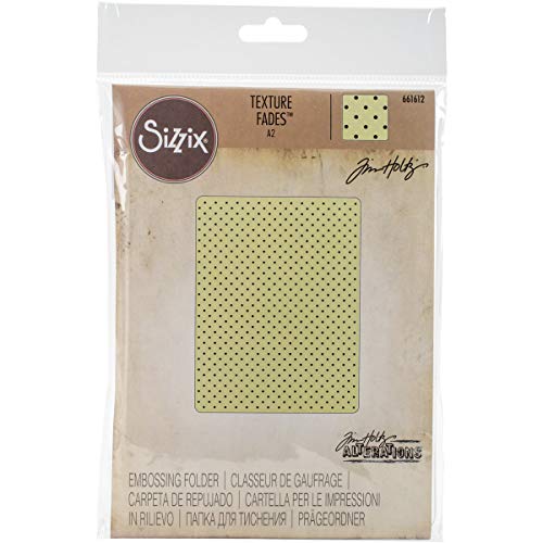 Product Cover Sizzix 661612 Texture Fades Embossing Folder, Tiny Dots by Tim Holtz