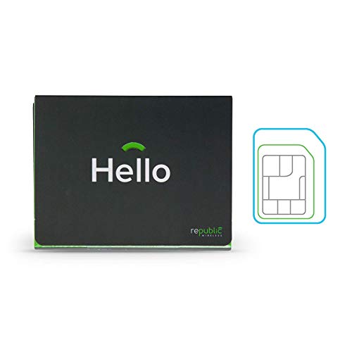 Product Cover Republic Wireless Bring Your Own Phone SIM Card Kit With 3-in-1 SIM for Prepaid - No Contract Cell Phone Service - Plans Start at $15 Per Month - Add 4G LTE Data for $5 per GB
