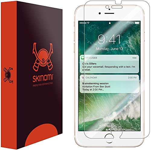 Product Cover iPhone 7 Plus Screen Protector , Skinomi TechSkin Full Coverage Screen Protector for iPhone 7 Plus Clear HD Anti-Bubble Film - with