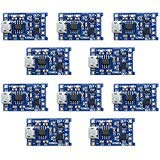 Product Cover Diymore 10Pcs Micro USB 5V 1A 18650 TP4056 Lithium Battery Charging Board Charger Module