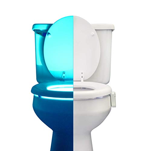 Product Cover RainBowl Motion Sensor Toilet Night Light - Funny & Unique Birthday Gift Idea for Dad, Mom, Him, Her, Men, Women & Kids - Cool New Fun Gadget, Best Gag Christmas Present