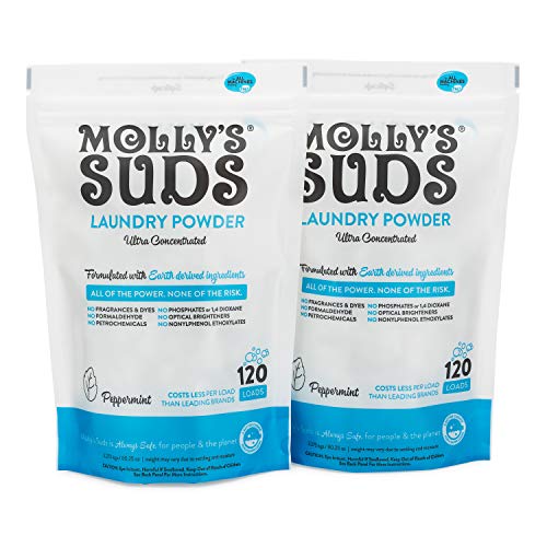 Product Cover Molly's Suds Original Laundry Detergent Powder, Bundle of 2, 240 Loads Total, Natural Laundry Soap for Sensitive Skin