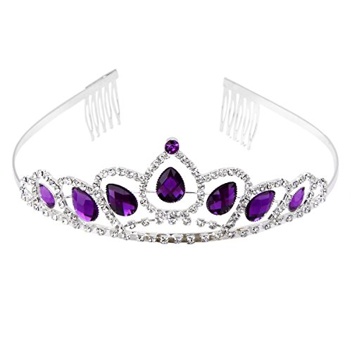 Product Cover WINOMO Wedding Bridal Prom Shining Rhinestone Crown Princess Tiara Headband Headpiece with Comb