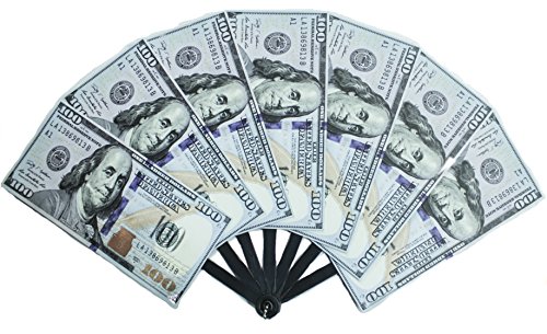 Product Cover Wii Big Bucks Novelty One Hundred Dollar Bill Personal Hand Fan