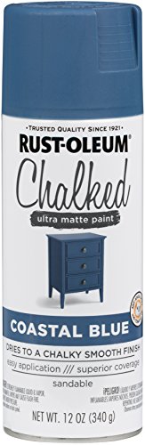 Product Cover Rust-Oleum Series Rustoleum 302598 12OZ Coastal Blue Chalked Paint Spray,