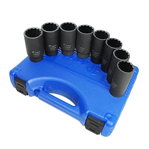 Product Cover Astro Pneumatic Tool 78868 12-Point Axle Nut Socket Set (8 Piece)