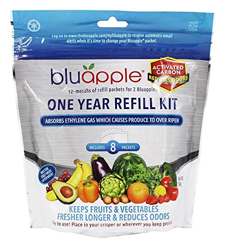 Product Cover Aureus Product Innovations Inc Bluapple One-Year Refill Kit with Activated Carbon (Set of 8)