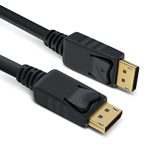 Product Cover GearIT Gold Plated DisplayPort to DisplayPort Cable 10 Feet - 4K Resolution Ready (DP to DP Cable) Black
