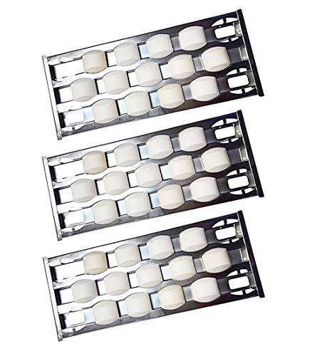 Product Cover BBQ funland SH4751 (3-pack) Stainless Steel Heat Plate, Heat Shield Replacement for Select Turbo Gas Grill Models (Including Ceramic Briquettes)