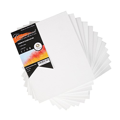 Product Cover CONDA 8 x 10 inch Canvas Panels Pack of 12 Artist Quality Acid Free Canvas Board