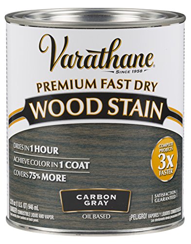 Product Cover Varathane 304559 Premium Fast Dry Wood Stain, 32 oz, Carbon Gray