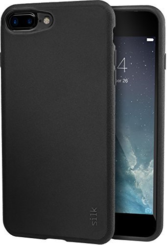 Product Cover Silk iPhone 7 Plus/8 Plus Grip Case - Base Grip Lightweight Protective Slim Cover - Kung Fu Grip - Black Onyx