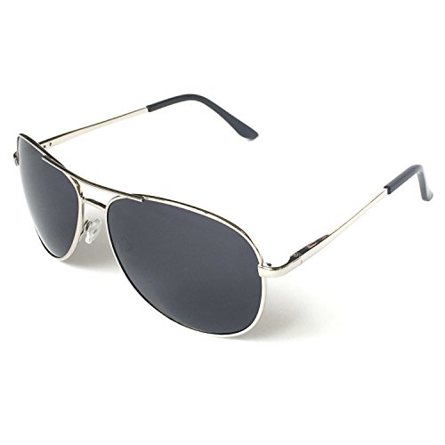 Product Cover J+S Premium Military Style Classic Aviator Sunglasses, Polarized, 100% UV protection