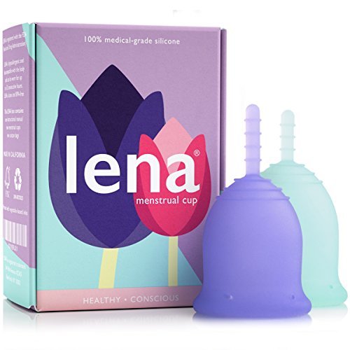 Product Cover Lena Feminine Hygiene Cups Small & Large - Purple & Turquoise