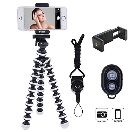Product Cover DAISEN Octopus Camera Holder and Phone Tripod for iPhone/Universal Smartphone, White (4326573160)