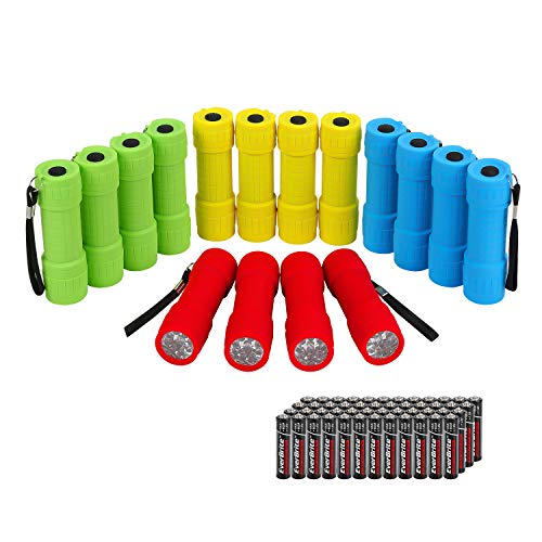 Product Cover EverBrite 16-pack Mini LED Flashlight with Lanyard Assorted Colors Batteries Included