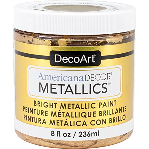 Product Cover Decoart DECADMTL-36.4 Ameri Deco Mtlc 8oz 24K Gold Americana Decor Metallics 8oz 24K Gold