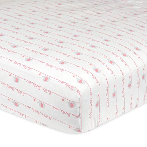 Product Cover Gerber 100% Cotton Fitted Crib Sheet, Hello Little One