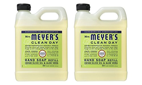 Product Cover Mrs. Meyers Mrs. Meyers Liquid Hand Soap Refill, 33 Fl Oz, Lemon Verbena Scent, Pack Of 2
