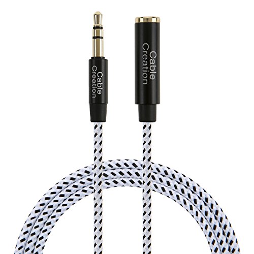 Product Cover CableCreation 3.5mm Headphone Extension Cable, 3.5mm Male to Female Stereo Audio Extension Cable Adapter with Gold Plated Connector, 3 Feet/ 0.9M
