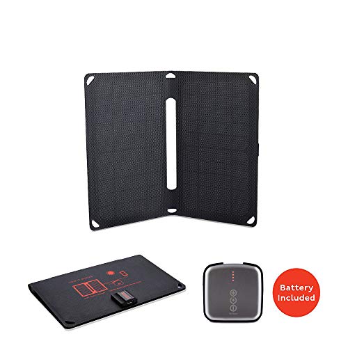 Product Cover Voltaic Systems Arc 10 Watt Rapid Solar Panel Charger | Includes a Battery Pack (Power Bank) and 2 Year Warranty | Powers Phones Compatible with iPhone, Tablets, USB Devices and More