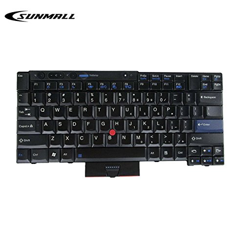Product Cover SUNMALL New Laptop Keyboard with Pointer Compatible with Lenovo ThinkPad T400S T410 T410S T410I T410SI T420 T420I T420S T510 T510I T520 W510 W520 X220 X220I X220S X220T US Layout Black