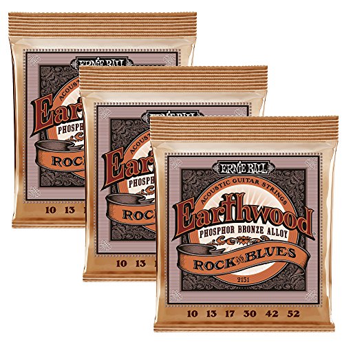 Product Cover Ernie Ball 3451 Acoustic Guitar String, Rock/Blues 3-pack