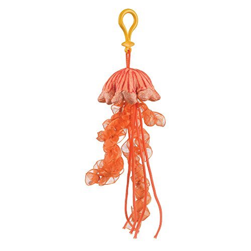 Product Cover Stuffed Chrysaora Jelly Fish Clip Toy Keychain by Wild Life Artist Jellyfish Clip On Stuffed Animal