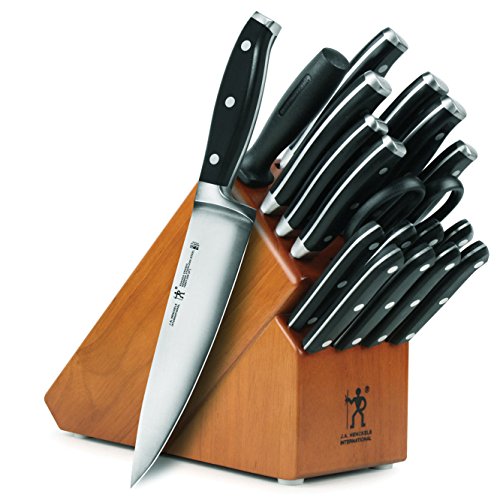 Product Cover J.A. Henckels International Forged Premio 19-piece Knife Set with Cherry Block