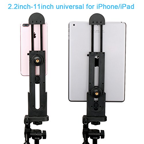 Product Cover Ulanzi 2 in 1 Pad Tablet Tripod Mount Adapter for iPad Smartphone, Flexible Adjustable Clamp Tablet Holder for iPad Air Pro,Microsoft Surface and Most Tablets 5inch-12inch for iPad Pro iPad Air Mini