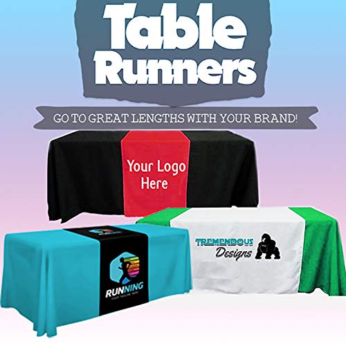 Product Cover BANNER BUZZ MAKE IT VISIBLE Customized Table Runners 2' x 5.67' Free Design with using Your Text and image