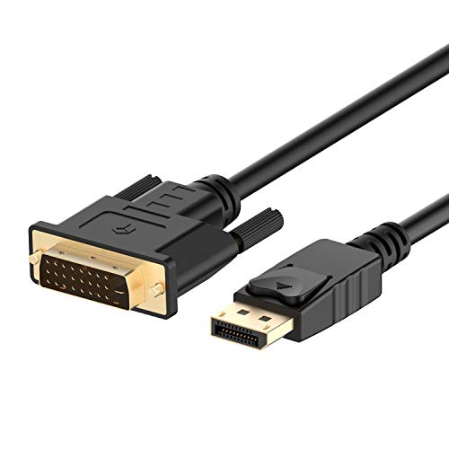 Product Cover Rankie DisplayPort (DP) to DVI Cable, Gold Plated, 6 Feet, Black