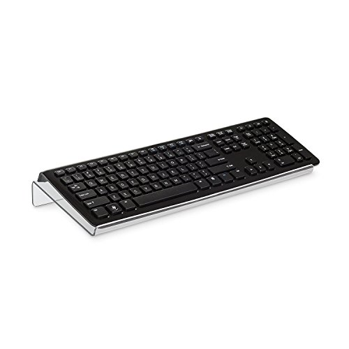 Product Cover Source One Premium Tilted Keyboard Stand for Ergonomic, Clear Acrylic (Full)