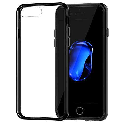 Product Cover iPhone 7 Plus Case, JETech iPhone 7 Plus Case Cover Shock-Absorption Bumper and Anti-Scratch Clear Back for iPhone 7 Plus 5.5 Inch (Black) - 3431