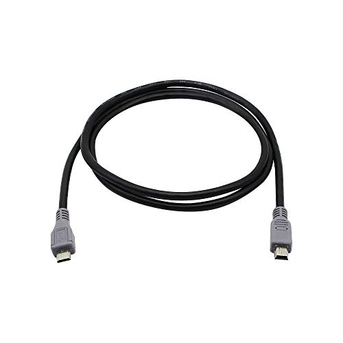 Product Cover CERRXIAN USB OTG Cable - Black, Type Micro Male to Mini Male Cable (Black) (1m)