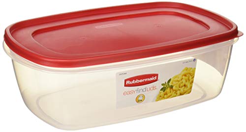 Product Cover Rubbermaid Plastic Easy Find Lid Food Storage Container, BPA-Free, 40 Cup / 2.5 Gallon, Pack of 2