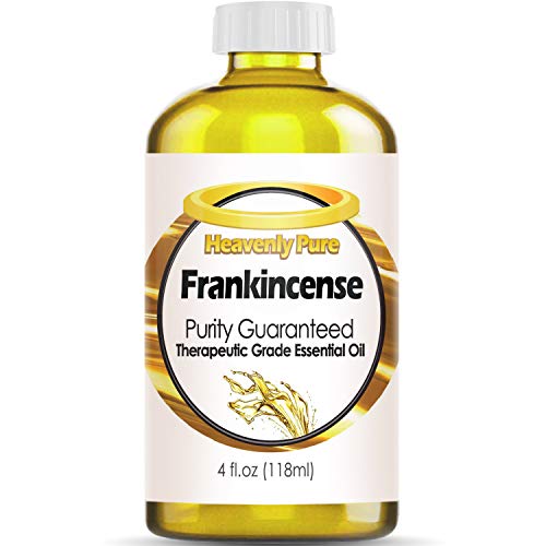 Product Cover Heavenly Pure Frankincense Essential Oil 100% Pure & Natural Frankincense Aroma Therapeutic Grade Essential Oil (Huge 4 OZ - Bulk Size)