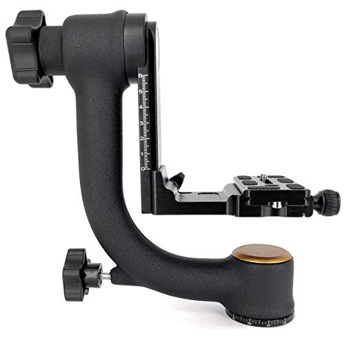 Product Cover Koolehaoda Q45 Professional Gimbal Tripod Head with PU-70 QR Plate For Camera Telephoto Lens.